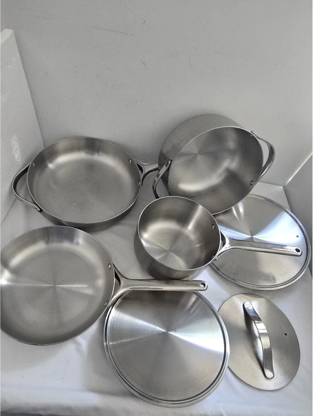 NIOB Caraway 12-Piece Stainless Steel Cookware Set | CW-CSET-201 | w/Storage